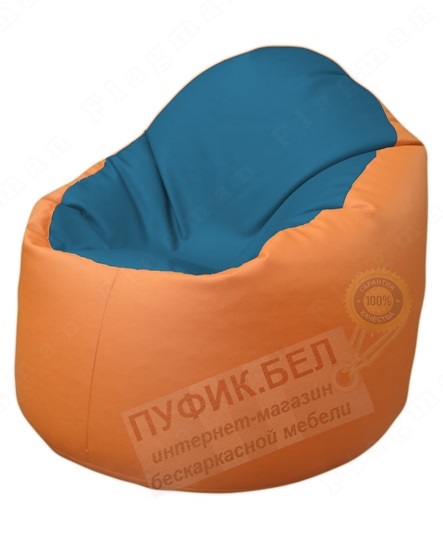 Кресло-мешок Bravo Б1.3-F03F20 (синий, оранжевый)