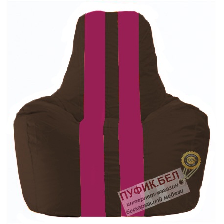 Кресло мешок Спортинг коричневый - лиловый С1.1-331