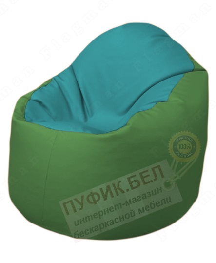 Кресло-мешок Bravo Б1.3-N41N76 (бирюзовый-зеленый)