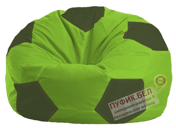 Кресло-мешок Мяч салатово - тёмно-оливковое 1.1-157