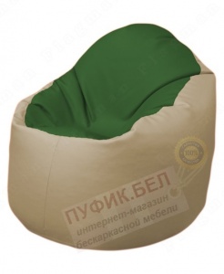 Кресло-мешок Bravo Б1.3-N77N13 (темно-зеленый, бежевый)