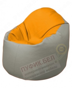 Кресло-мешок Bravo Б1.3-F06F02 (желтый, светло-серый)