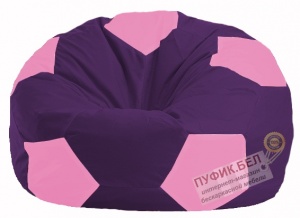 Кресло-мешок Мяч фиолетовый - розовый М 1.1-32