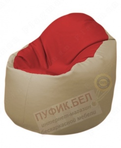 Кресло-мешок Bravo Б1.3-T09Т13 (красный-бежевый)