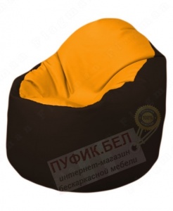 Кресло-мешок Bravo Б1.3-F06F01 (желтый, темно-коричневый)