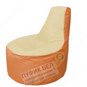 Кресло мешок Трон Т1.1-2005(бежевый-оранжевый)