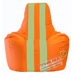 Кресло мешок Спортинг оранжевый - салатовый С1.1-215