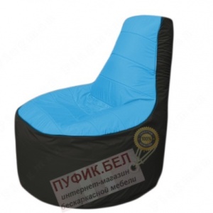 Кресло мешок Трон Т1.1-1324(голубой-чёрный)