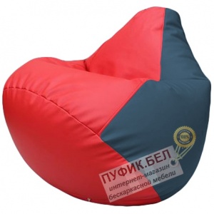 Кресло мешок Груша красный и синий Г2.3-0903