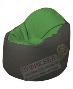Кресло-мешок Bravo Б1.3-N76Т17 (зеленый, темно-серый)