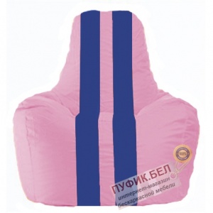 Кресло мешок Спортинг розовый - синий С1.1-195